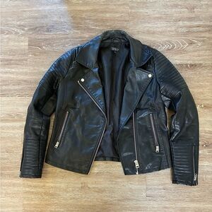 Women’s Top Shop Leather Jacket